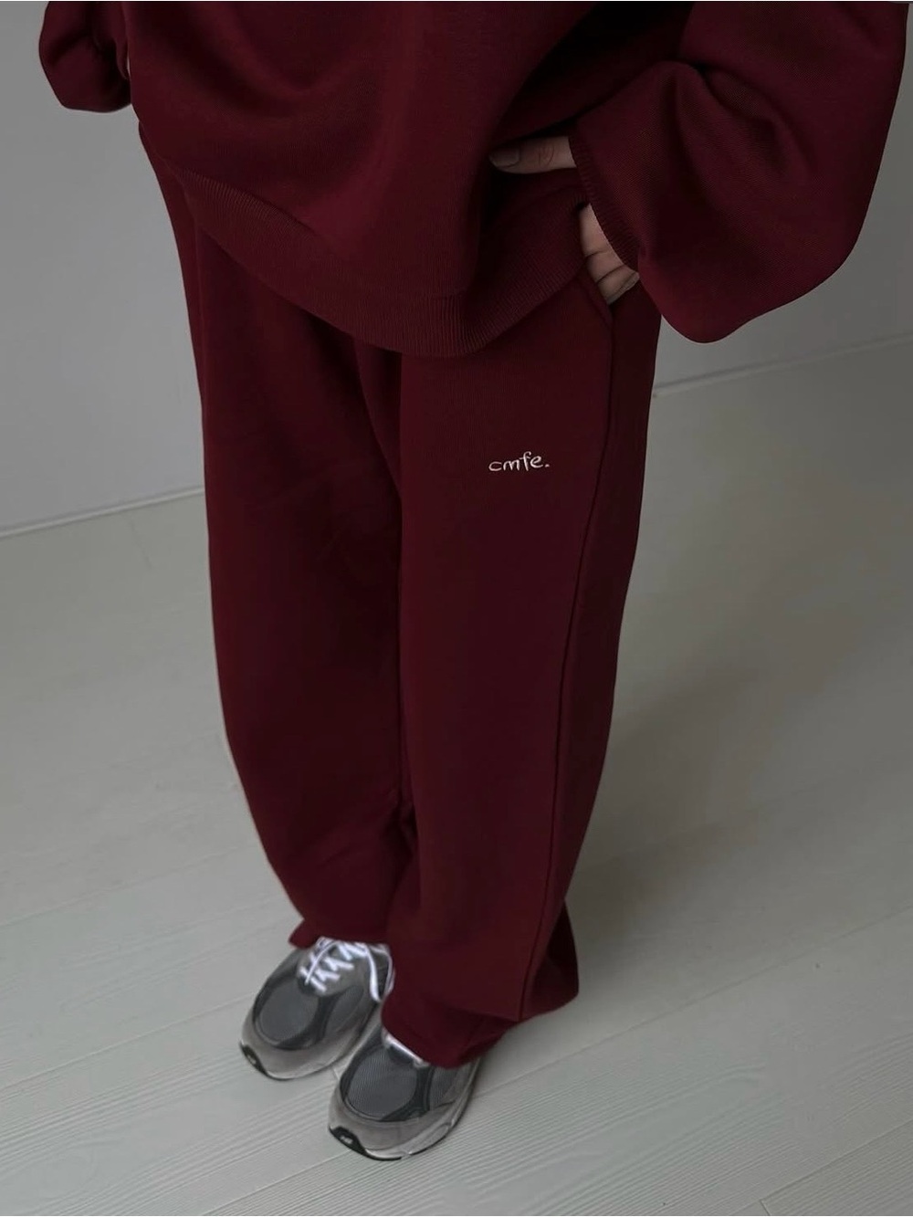 Relaxed Cmfe Burgundy Lounge Set - Top & pants